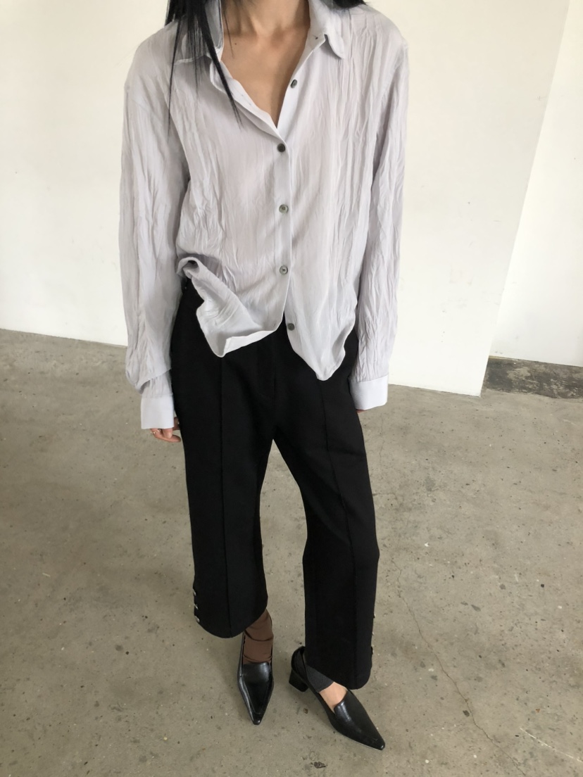 MOVENNE東大門實拍女裝新款人氣休閑時尚襯衫蕾絲衫金屬絲MOVENNE襯衫/蕾絲衫