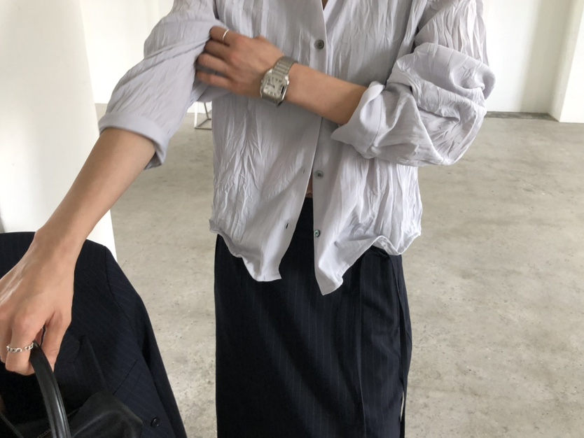MOVENNE東大門實拍女裝新款人氣休閑時尚襯衫蕾絲衫金屬絲MOVENNE襯衫/蕾絲衫