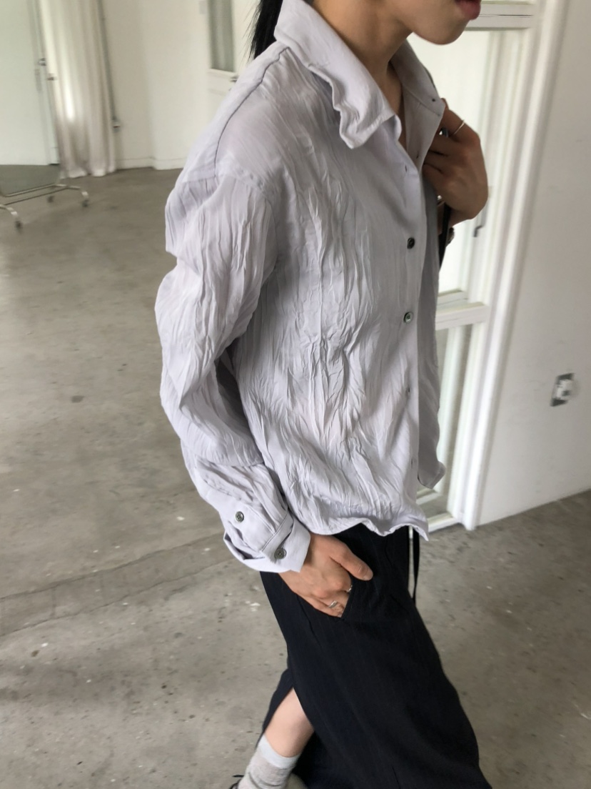 MOVENNE東大門實拍女裝新款人氣休閑時尚襯衫蕾絲衫金屬絲MOVENNE襯衫/蕾絲衫