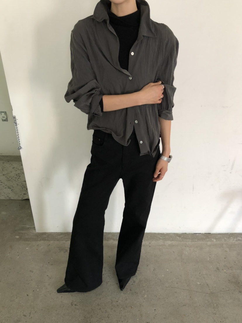 MOVENNE東大門實拍女裝新款人氣休閑時尚襯衫蕾絲衫金屬絲MOVENNE襯衫/蕾絲衫