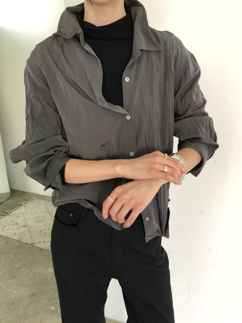 MOVENNE東大門實拍女裝新款人氣休閑時尚襯衫蕾絲衫金屬絲MOVENNE襯衫/蕾絲衫