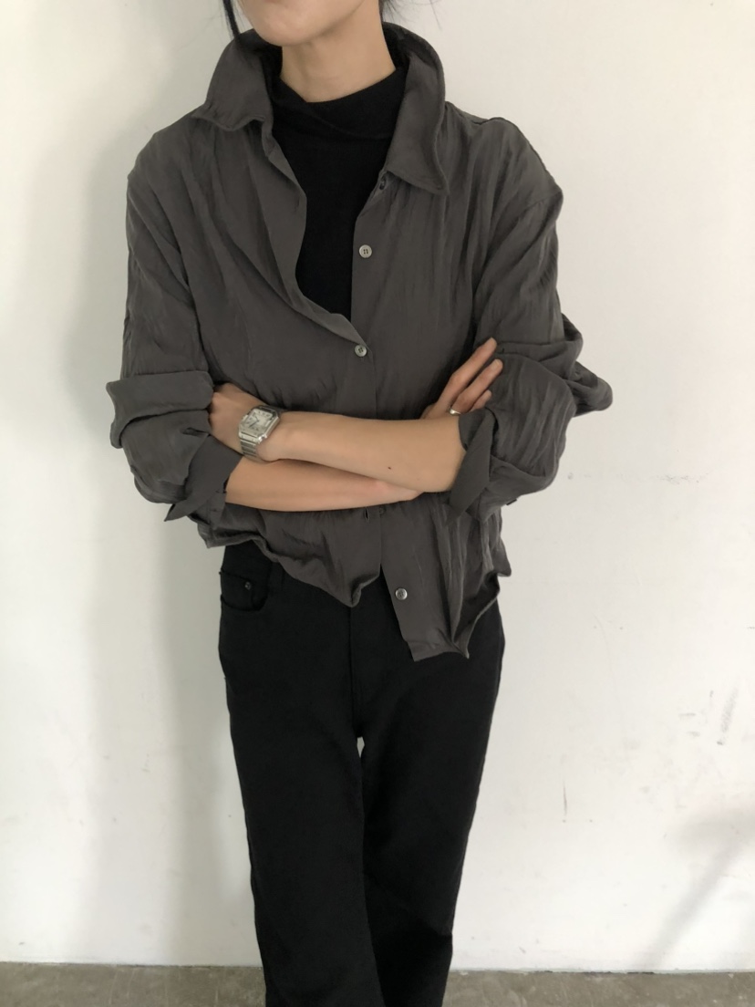 MOVENNE東大門實拍女裝新款人氣休閑時尚襯衫蕾絲衫金屬絲MOVENNE襯衫/蕾絲衫