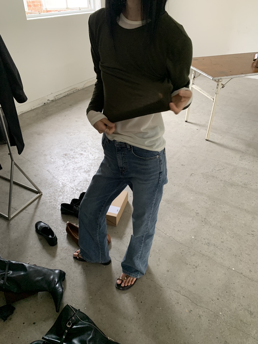 MOVENNE韓國代購女裝新品26夏季休閑人氣推薦時尚長袖T恤MOVENNE長袖T恤