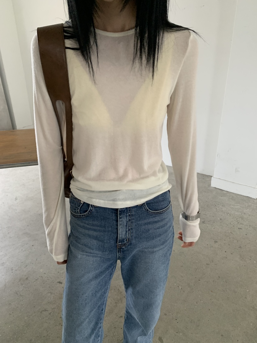 MOVENNE韓國代購女裝新品26夏季休閑人氣推薦時尚長袖T恤MOVENNE長袖T恤