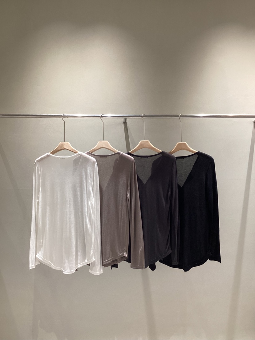 NEAR LEAP-P韓國代購女裝新款職業推薦長袖T恤羊毛紐扣NEAR LEAP/The N:L長袖T恤