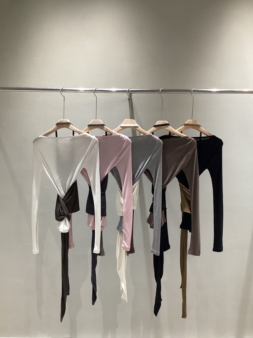 NEAR LEAP-P東大門實拍女裝新品職業推薦時尚長袖T恤船領NEAR LEAP/The N:L長袖T恤