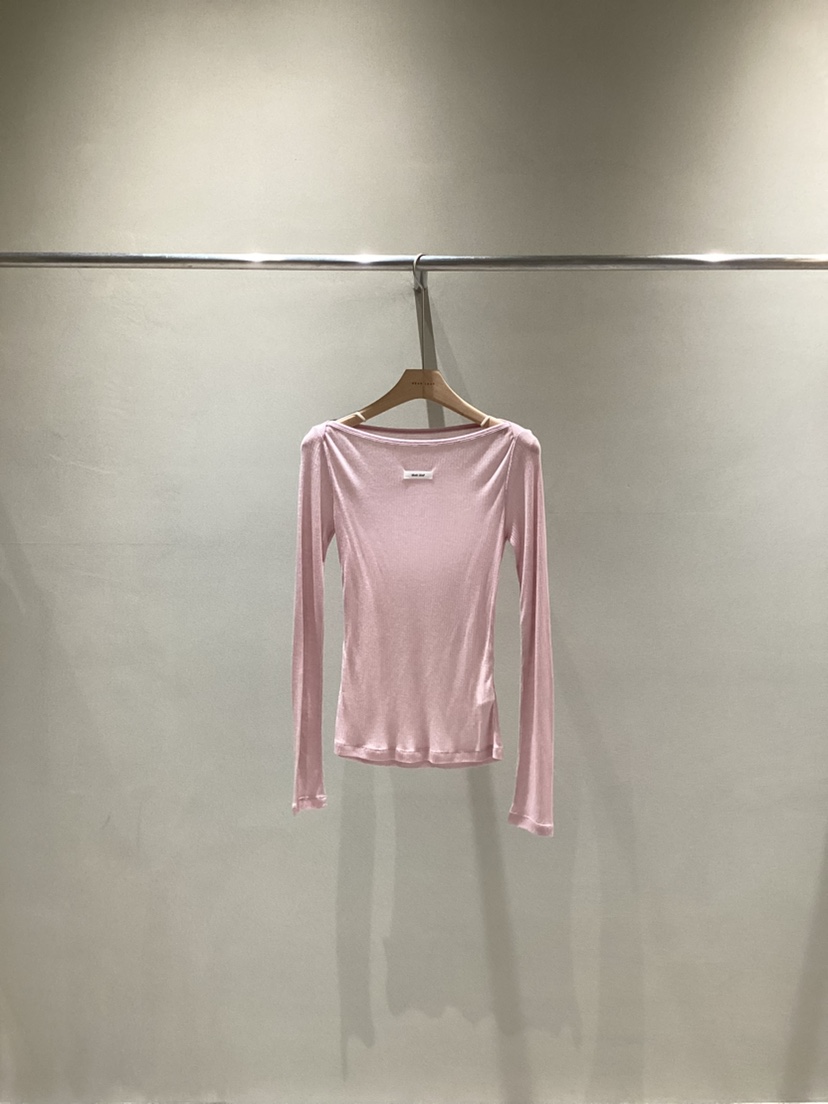 NEAR LEAP-P東大門實拍女裝新品職業推薦時尚長袖T恤船領NEAR LEAP/The N:L長袖T恤圖色3