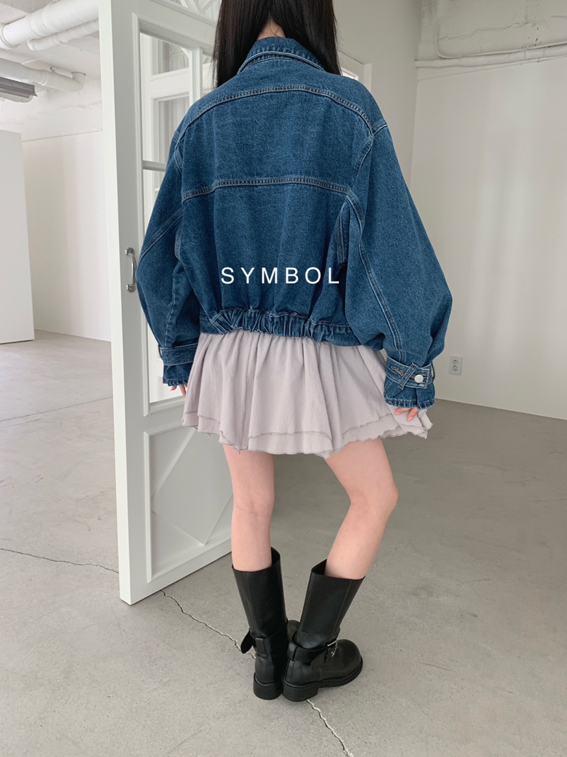 SYMBOL韓國直郵女裝新品時尚推薦休閑真品26春夏夾克口袋SYMBOL夾克