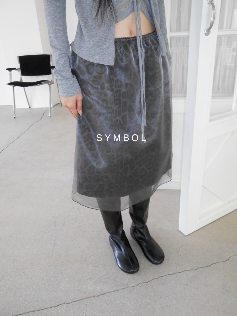 SYMBOL韓國代購女裝新品推薦休閑人氣熱賣半身裙中短裙豹紋SYMBOL半身裙/中短裙圖色2