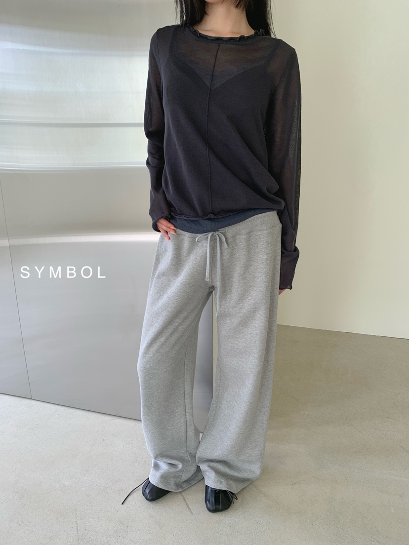 SYMBOL東大門代購女士新品休閑推薦熱賣26春夏針織衫透明SYMBOL針織衫