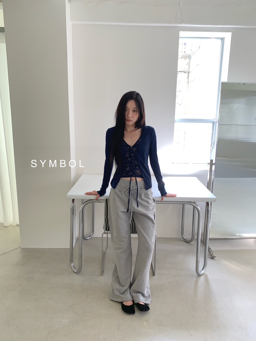 SYMBOL東大門代購女裝新款26春夏推薦熱賣長袖T恤褶皺雙層SYMBOL長袖T恤