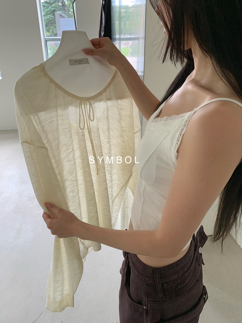 SYMBOL東大門實拍女裝新品推薦真品職業熱賣針織衫不含內搭SYMBOL針織衫