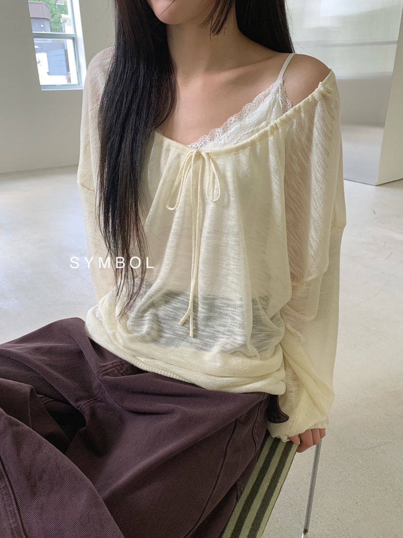 SYMBOL東大門實拍女裝新品推薦真品職業熱賣針織衫不含內搭SYMBOL針織衫