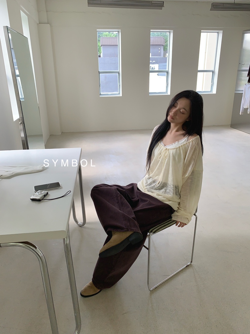 SYMBOL東大門實拍女裝新品推薦真品職業熱賣針織衫不含內搭SYMBOL針織衫