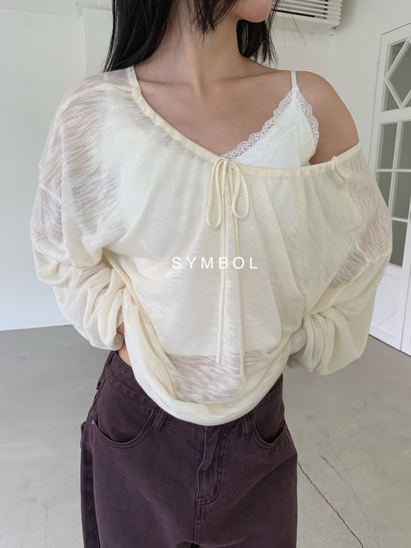 SYMBOL東大門實拍女裝新品推薦真品職業熱賣針織衫不含內搭SYMBOL針織衫