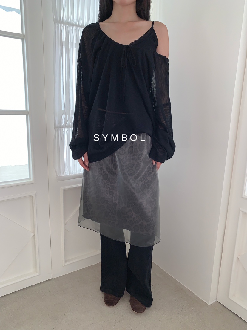 SYMBOL東大門實拍女裝新品推薦真品職業熱賣針織衫不含內搭SYMBOL針織衫