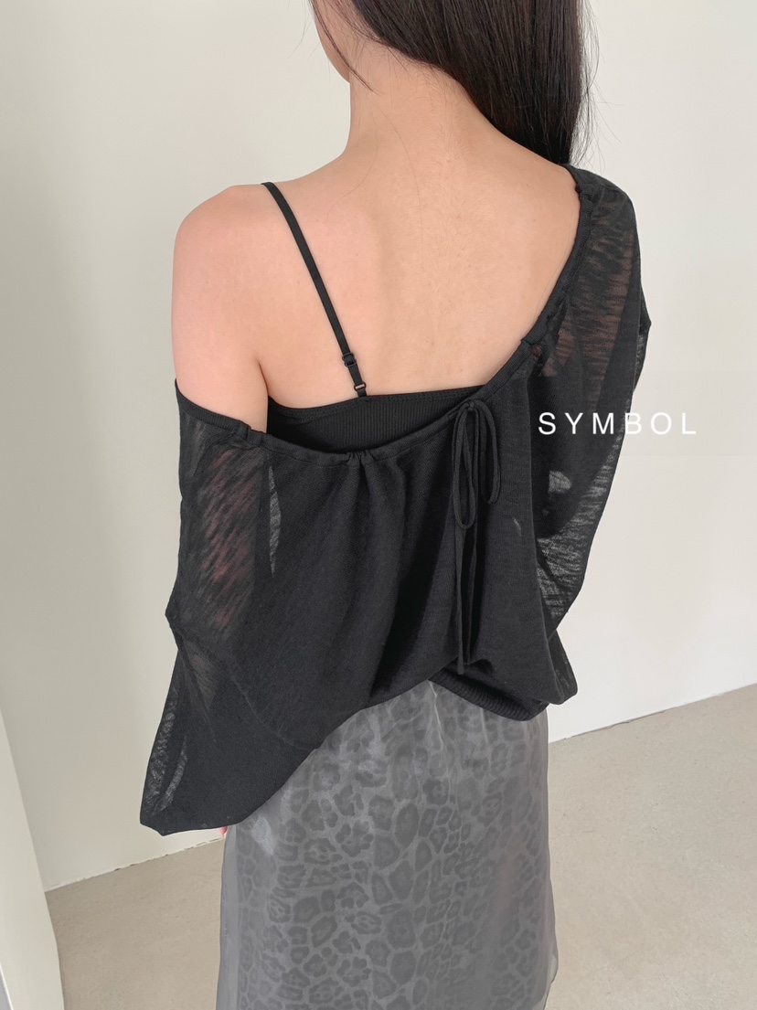 SYMBOL東大門實拍女裝新品推薦真品職業熱賣針織衫不含內搭SYMBOL針織衫
