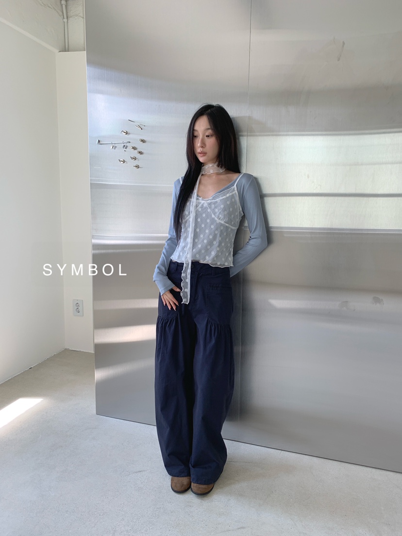 SYMBOL東大門直郵女士新款時尚真品推薦套裝含脖帶圍巾圓點SYMBOL套裝
