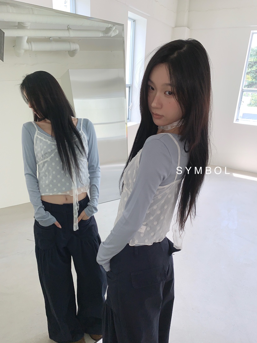 SYMBOL東大門直郵女士新款時尚真品推薦套裝含脖帶圍巾圓點SYMBOL套裝