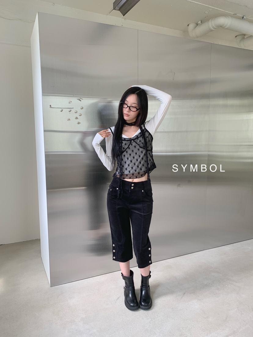 SYMBOL東大門直郵女士新款時尚真品推薦套裝含脖帶圍巾圓點SYMBOL套裝