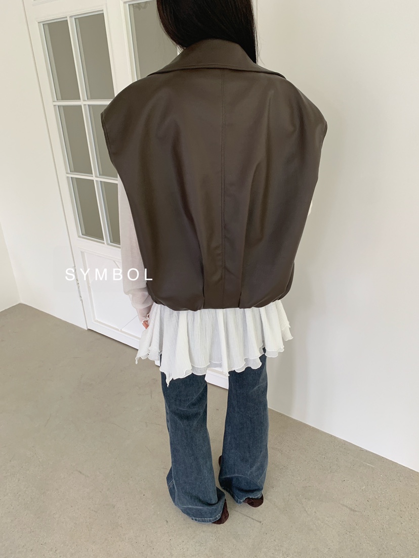 SYMBOL東大門實拍女士新品26春夏人氣休閑時尚馬甲不含內搭SYMBOL馬甲