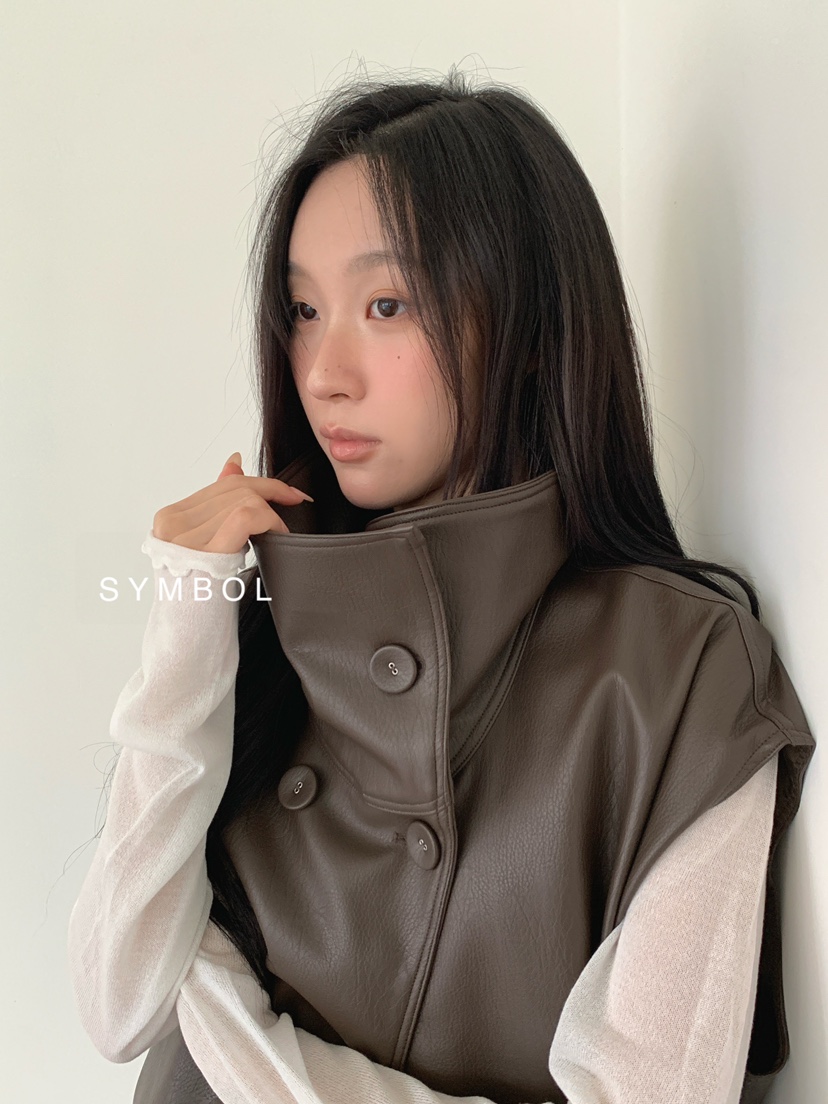 SYMBOL東大門實拍女士新品26春夏人氣休閑時尚馬甲不含內搭SYMBOL馬甲