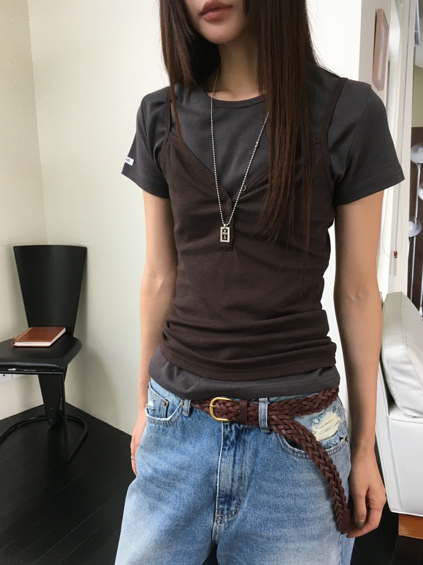 MINIMUZE東大門代購女士新款人氣推薦26春夏吊帶背心無袖MINIMUZE吊帶/背心