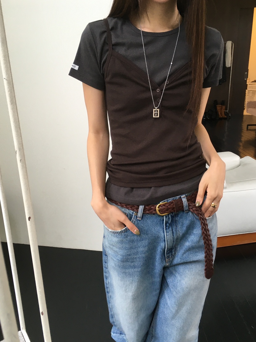MINIMUZE東大門代購女士新款人氣推薦26春夏吊帶背心無袖MINIMUZE吊帶/背心