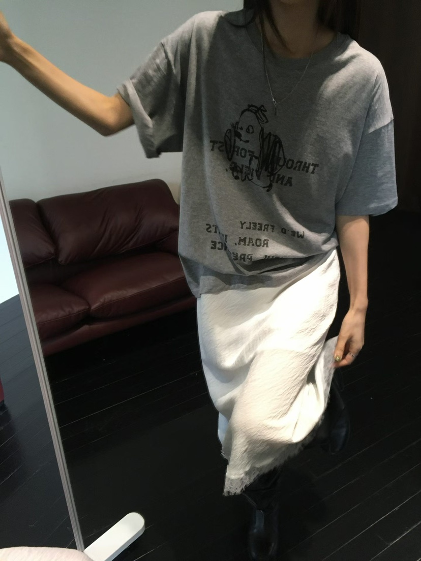 MINIMUZE韓國直郵女裝新款休閑26春夏熱賣推薦職業T恤染色MINIMUZET恤