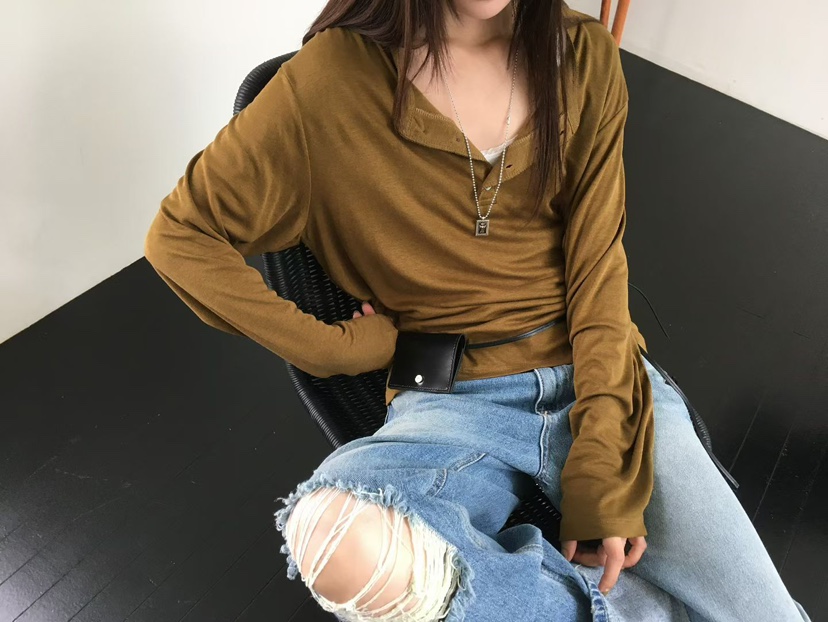 MINIMUZE韓國代購女士新款職業真品人氣熱賣推薦26春夏長袖T恤MINIMUZE長袖T恤