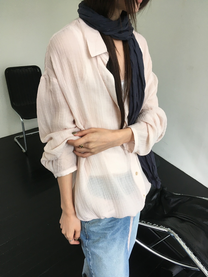MINIMUZE韓國直郵女士新款推薦襯衫蕾絲衫不含配飾不含內搭MINIMUZE襯衫/蕾絲衫
