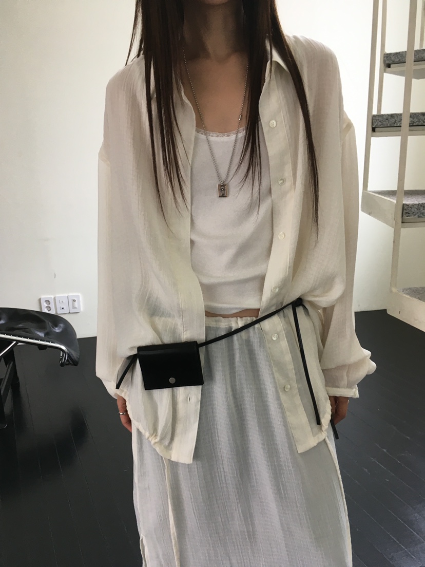 MINIMUZE韓國直郵女士新款推薦襯衫蕾絲衫不含配飾不含內搭MINIMUZE襯衫/蕾絲衫圖色1
