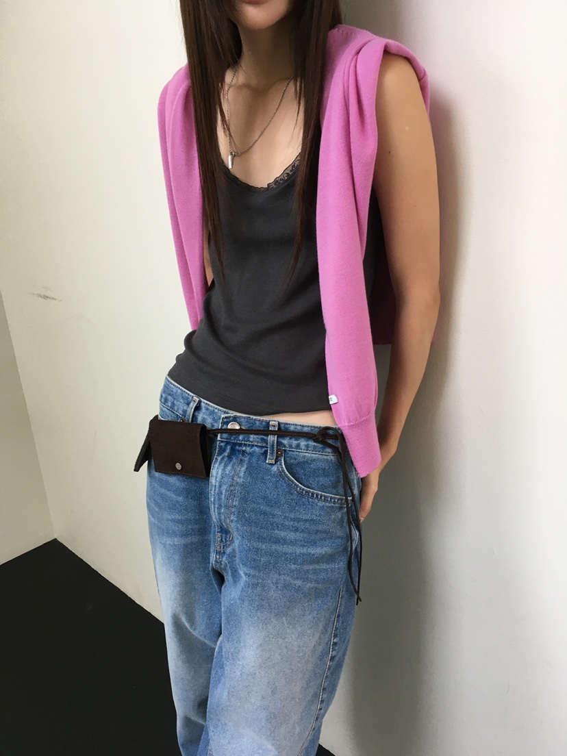 MINIMUZE韓國直郵女裝新品真品休閑26春夏人氣吊帶背心無袖MINIMUZE吊帶/背心