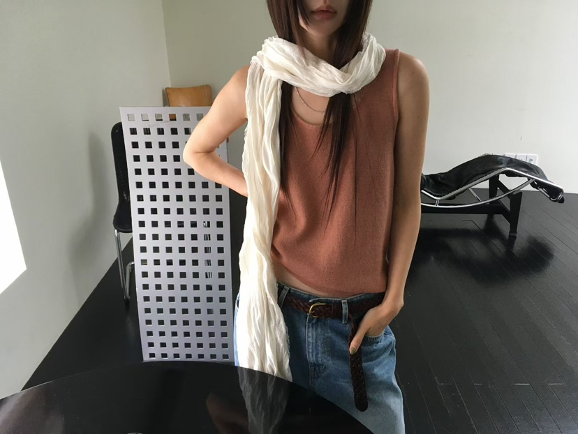 MINIMUZE東大門實拍女士新品休閑熱賣吊帶背心不含內搭無袖MINIMUZE吊帶/背心