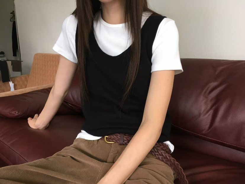 MINIMUZE東大門實拍女士新品休閑熱賣吊帶背心不含內搭無袖MINIMUZE吊帶/背心