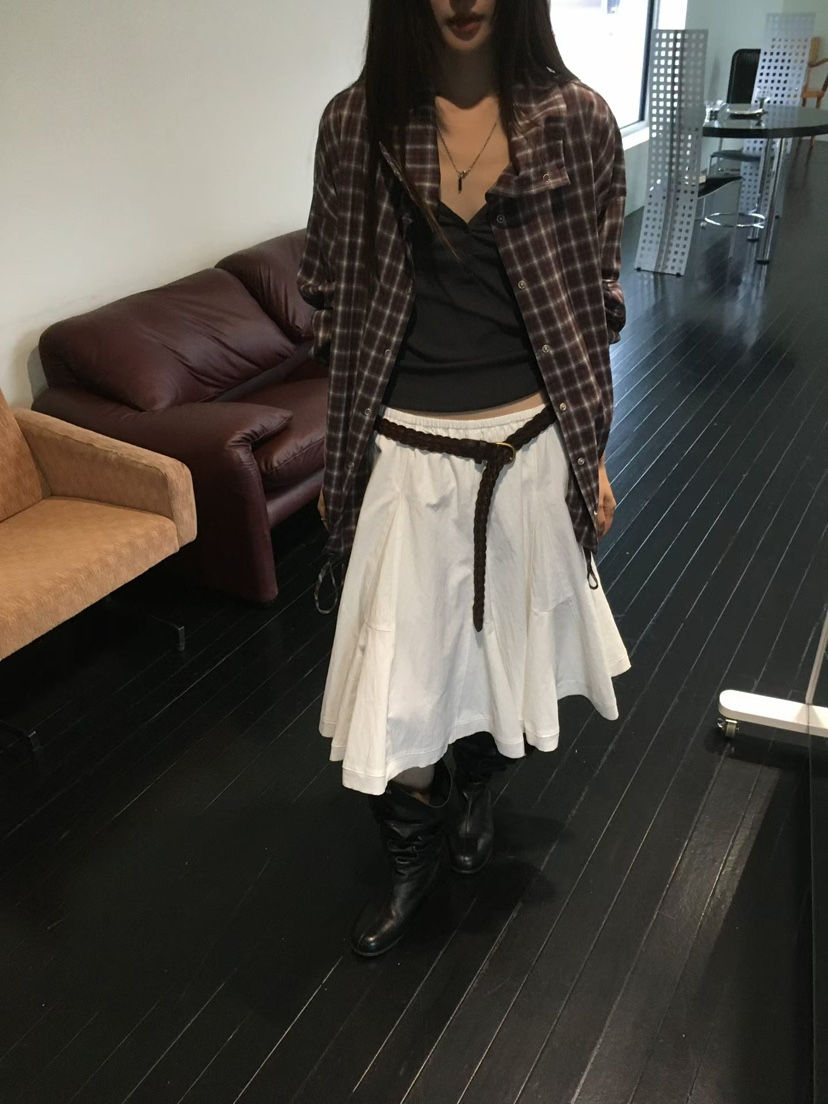 MINIMUZE韓國直郵女士新款人氣真品半身裙中短裙不含腰帶MINIMUZE半身裙/中短裙