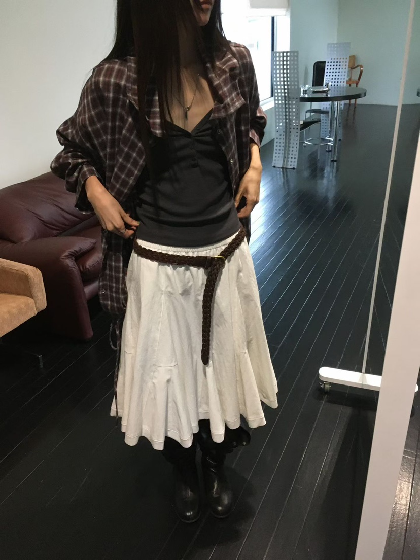 MINIMUZE韓國直郵女士新款人氣真品半身裙中短裙不含腰帶MINIMUZE半身裙/中短裙
