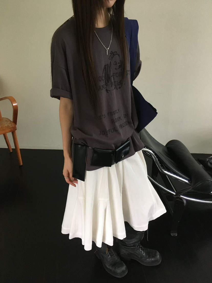 MINIMUZE韓國直郵女士新款人氣真品半身裙中短裙不含腰帶MINIMUZE半身裙/中短裙