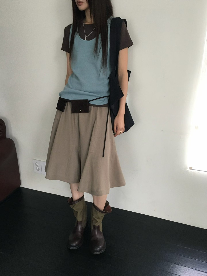 MINIMUZE韓國直郵女士新款人氣真品半身裙中短裙不含腰帶MINIMUZE半身裙/中短裙