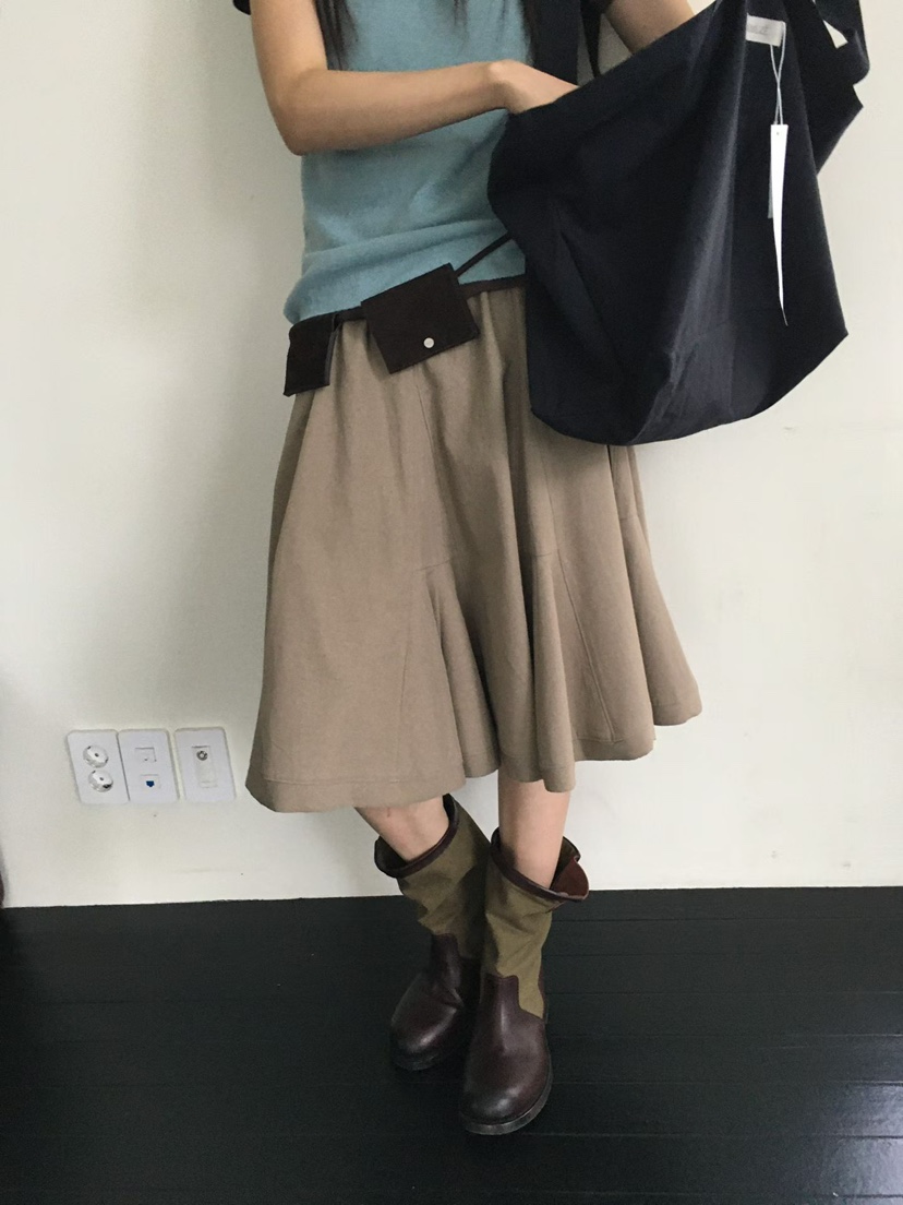 MINIMUZE韓國直郵女士新款人氣真品半身裙中短裙不含腰帶MINIMUZE半身裙/中短裙