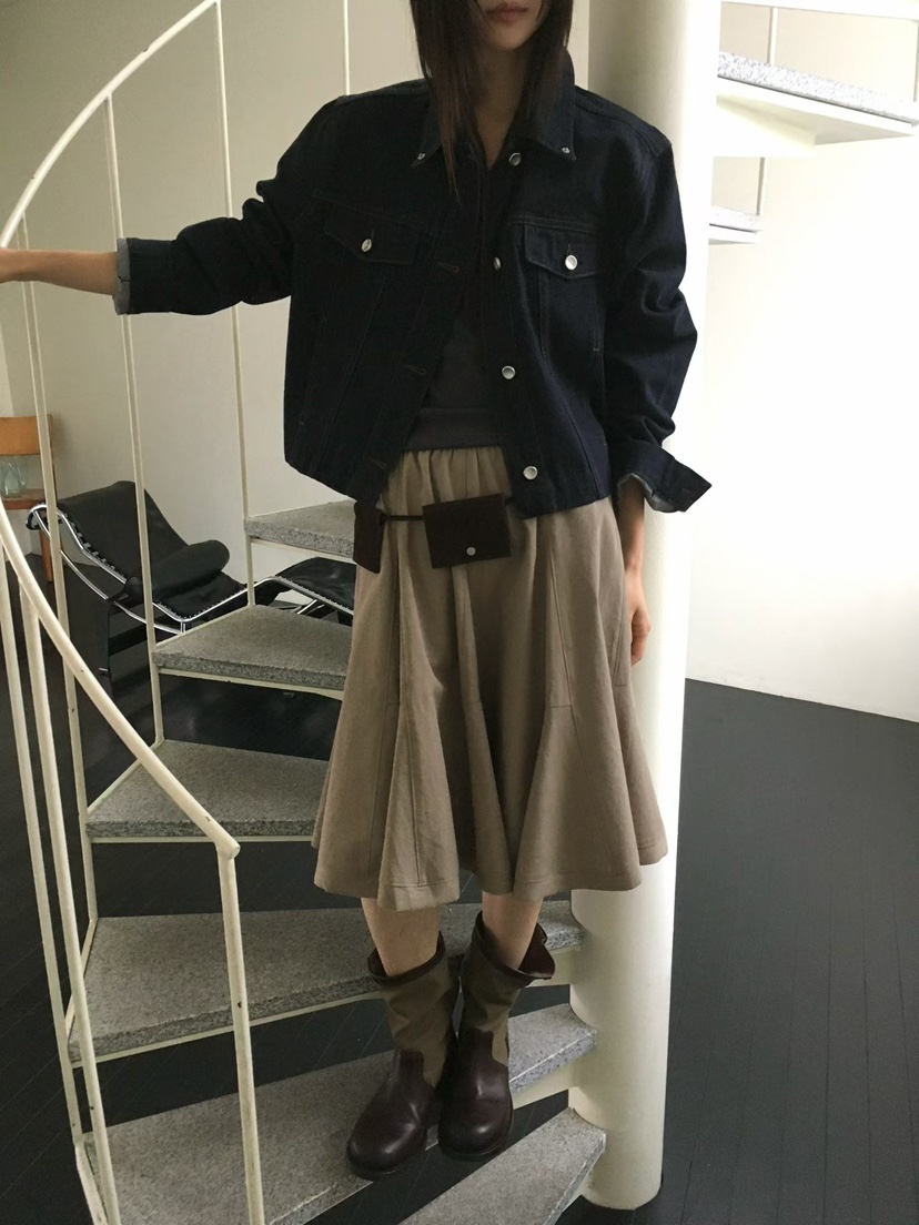 MINIMUZE韓國直郵女士新款人氣真品半身裙中短裙不含腰帶MINIMUZE半身裙/中短裙