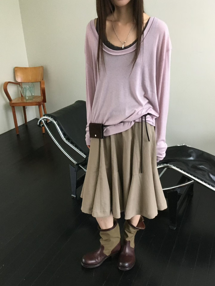 MINIMUZE韓國直郵女士新款人氣真品半身裙中短裙不含腰帶MINIMUZE半身裙/中短裙