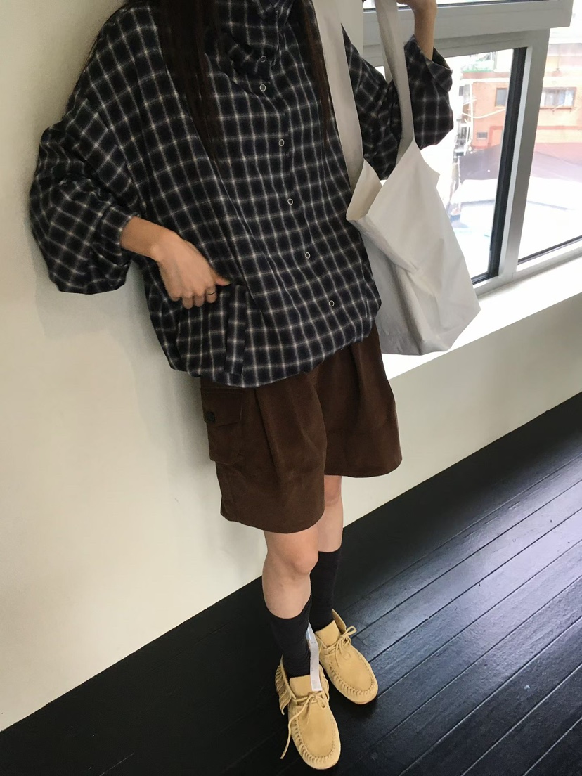 MINIMUZE東大門代購女士新款休閑職業短褲不含腰帶燈芯絨MINIMUZE短褲