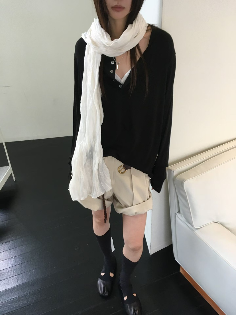 MINIMUZE東大門代購女士新款休閑職業短褲不含腰帶燈芯絨MINIMUZE短褲