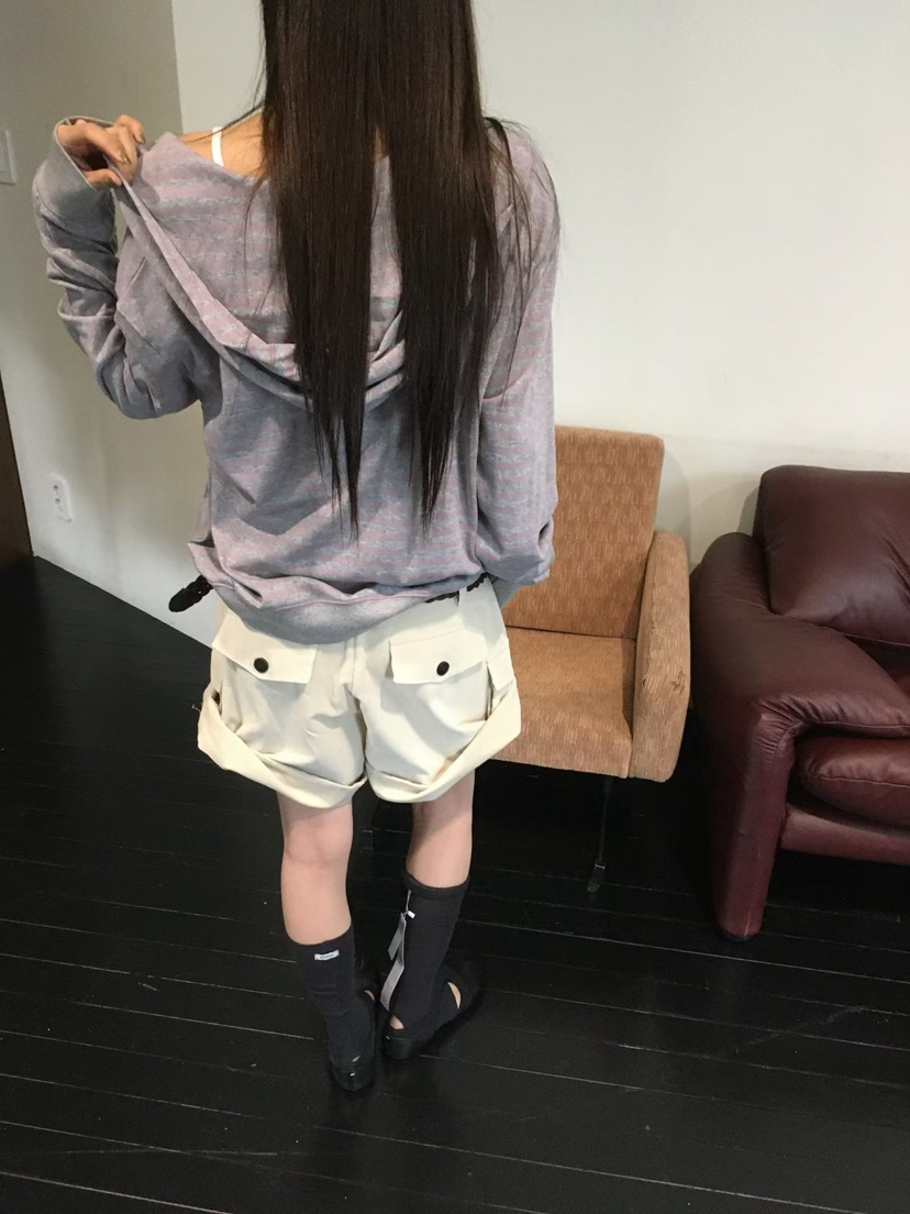 MINIMUZE東大門代購女士新款休閑職業短褲不含腰帶燈芯絨MINIMUZE短褲
