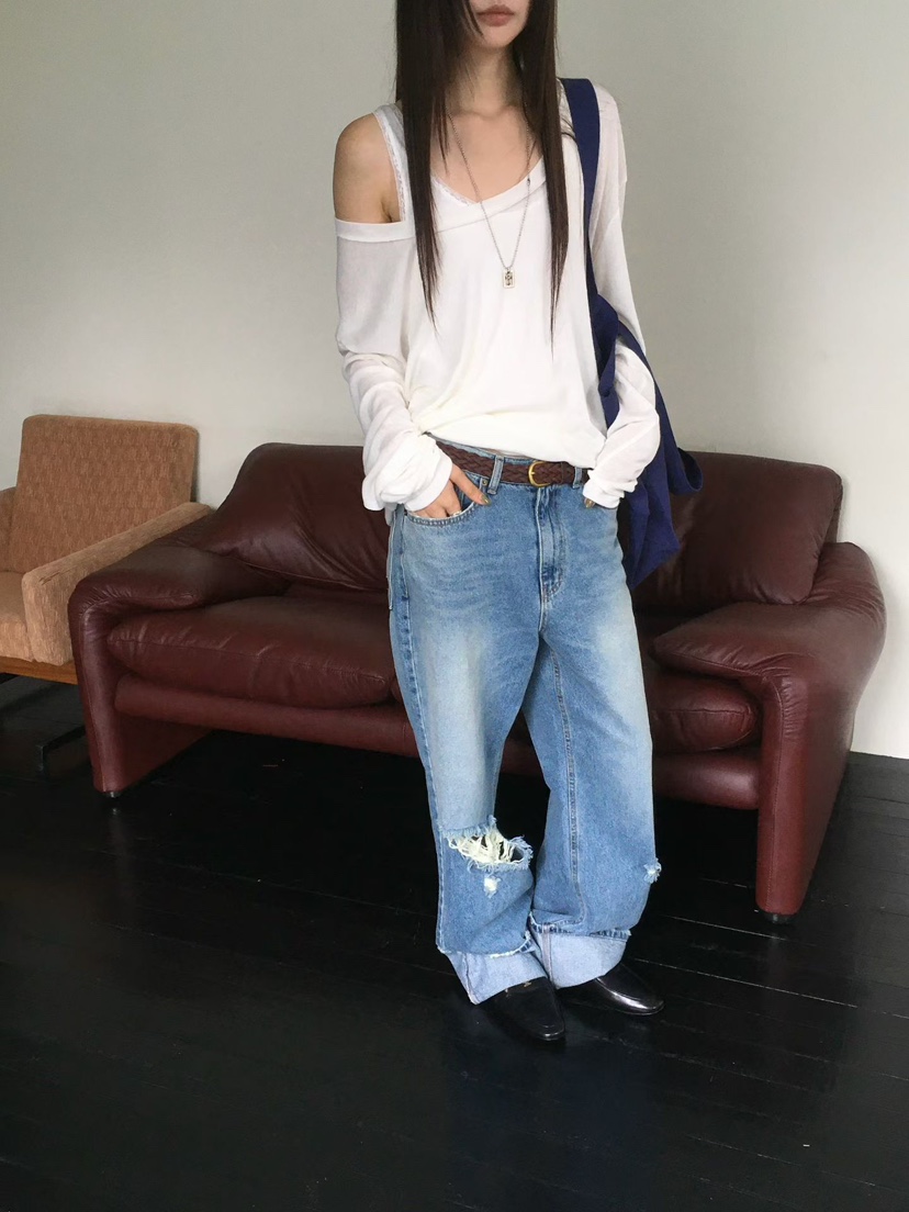 MINIMUZE東大門直郵女士新款真品休閑推薦長袖T恤不含內搭MINIMUZE長袖T恤