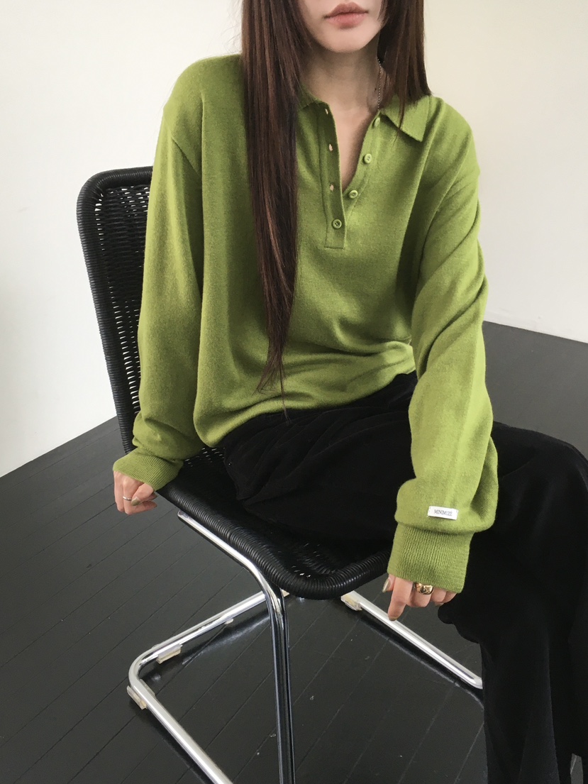 MINIMUZE東大門代購女裝新款時尚真品推薦職業針織衫紐扣MINIMUZE針織衫圖色4