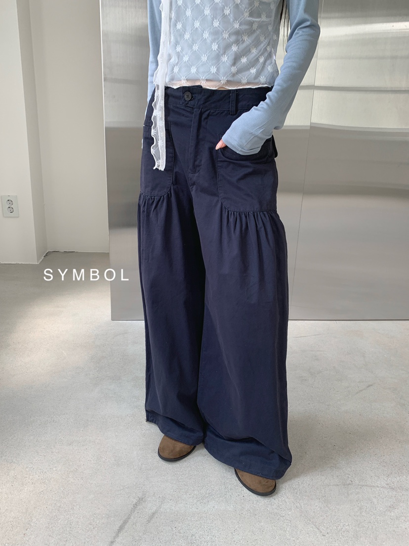 SYMBOL東大門代購女裝新款人氣時尚休閑26春夏職業休閑褲SYMBOL休閑褲