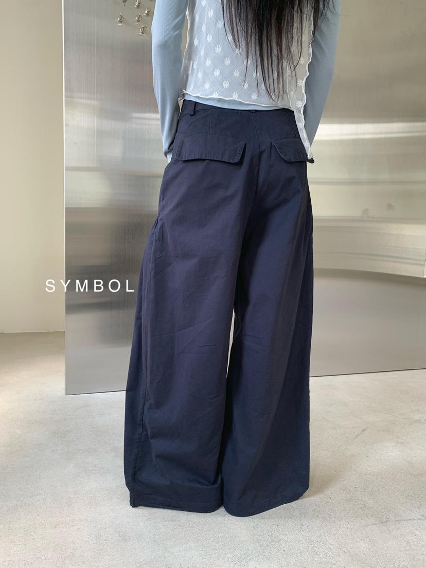 SYMBOL東大門代購女裝新款人氣時尚休閑26春夏職業休閑褲SYMBOL休閑褲