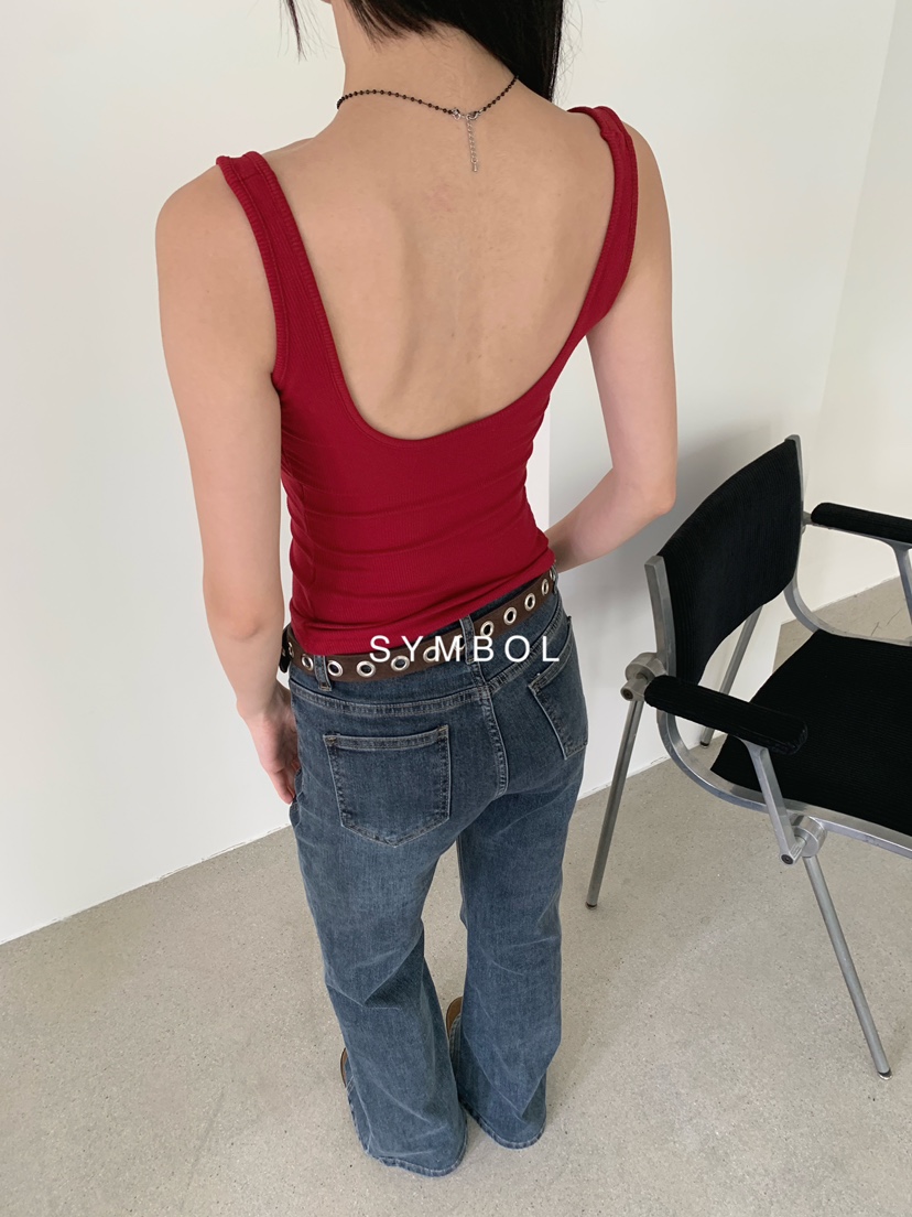 SYMBOL東大門實拍女裝新品人氣時尚真品職業熱賣吊帶背心SYMBOL吊帶/背心